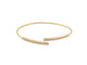 Bracelet bracelet KUNZ jonc ouvert or jaune 18k et diamants 0.30 ct t16 5.6g 58 Facettes 264949