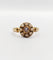 Bague 53 Bague cible antique or jaune 18k perles et émail noir (circa 1900) 58 Facettes A06001