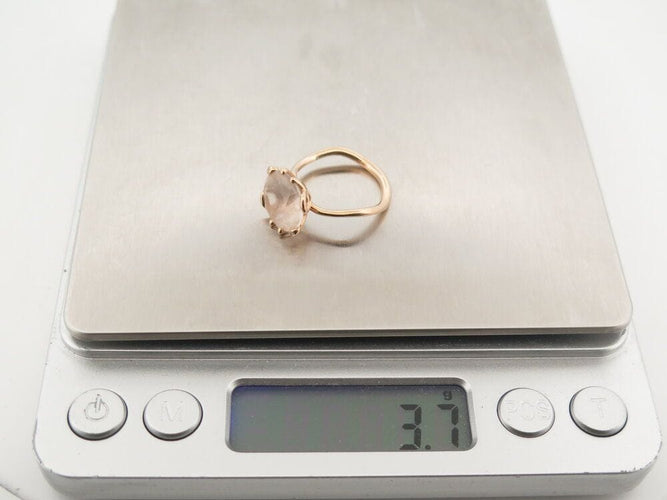Bague 51 bague CHRISTIAN DIOR oui t 51 morganite diamants or rose 18k 58 Facettes 265917