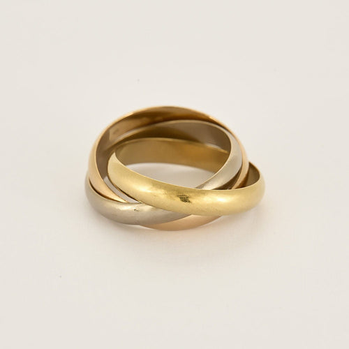 Bague 53 Cartier- Trinity - Modèle Classique - Bague trois ors 58 Facettes FON2255