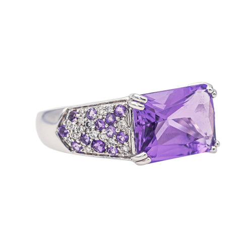 Bague 56 Mauboussin Bague Ma princesse d'amour  Or blanc Améthyste, Diamant 58 Facettes 4198264CN