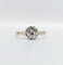 Bague solitaire art deco or jaune diamant taille ancienne