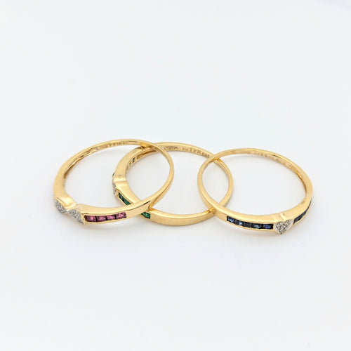 Bague 59 Bague trèfle en or jaune 58 Facettes 29580
