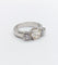 Bague 55 Bague jonc Art déco en platine et diamants (1,30 ct + 0,90 ct) 58 Facettes A06671