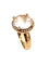 Bague 58 POIRAY. Collection "Filles Antik", bague or rose 18K, quartz rose et diamants 58 Facettes