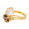 Bague 55 Bague Toi et moi  Or jaune Quartz rose, Quartz fumé, Diamant 58 Facettes 4578560RV