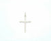 Pendentif Pendentif croix en or blanc 58 Facettes 8359