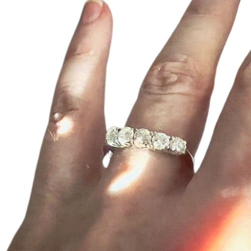 Bague Bague contemporaine du XXe siècle sertie de diamants 58 Facettes Q372B