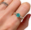 Bague 51.5 Bague vintage or jaune sertie d'une émeraude et de diamants 58 Facettes