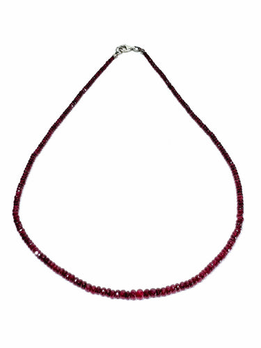 Collier collier en rubis 58 Facettes