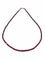 Collier Collier de perles en rubis avec fermoir en argent 58 Facettes
