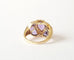 Bague 52 Bague or jaune améthystes 58 Facettes