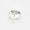 Bague 53 CHANEL-Bague jonc bombé gravé vintage en argent 58 Facettes LMB-264