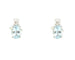 Boucles d'oreilles Boucles d'oreilles en or blanc avec aigue-marine de 1,43 ct et diamants 58 Facettes 12242
