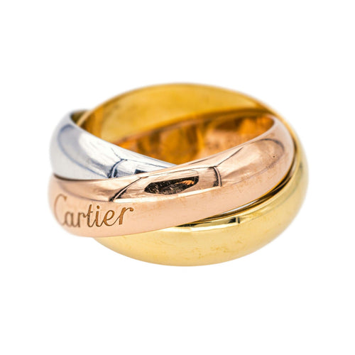 Bague 54 Cartier  Bague  Trinity Or jaune, Or blanc, Or rose 58 Facettes 4434644RV