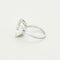 Bague 53 Bague en or blanc et Aigue-Marine 58 Facettes BIA1034