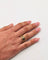 Bague Bague en or jaune 18 carats avec rubis, émeraudes, saphirs et diamants 58 Facettes
