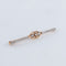 Broche Broche double coeur or jaune et diamants 58 Facettes P3L5