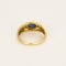 Bague 51,5 Bague jonc en or jaune, saphir et diamants 58 Facettes ENG10872X2