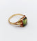 Bague 47.5 Bague art nouveau or 14k tourmaline et monture fleurie (circa 1910) 58 Facettes A06116