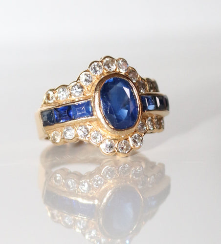 Bague 54 Bague Saphirs Et Diamants 58 Facettes 500
