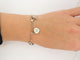 Bracelet bracelet CHOPARD happy  lucky 855811 or blanc 18k diamant 0.05 ct 58 Facettes 270248