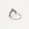 Bague aigrette en or blanc, rubis et diamants