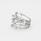 Bague 55 Bague de cocktail en or gris et diamants 58 Facettes GU80