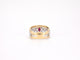 Bague 54 Bague en or jaune sertie de diamants et d'un rubis 58 Facettes 2240