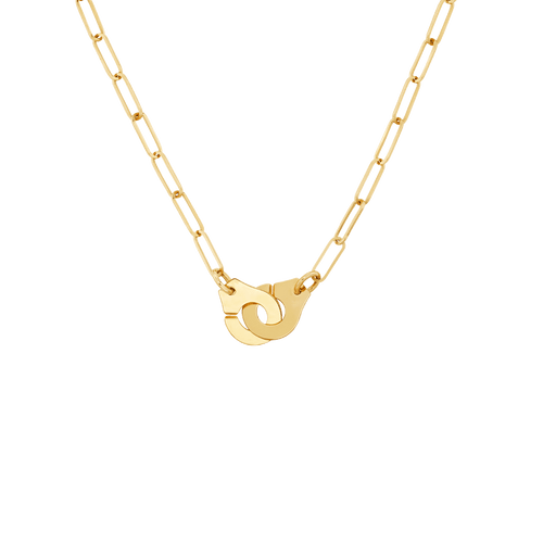 Collier Dinh Van - Collier menottes R10 en or jaune 18 carat 58 Facettes