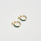 Boucles d'oreilles Boucles d'oreilles serpent fantaisie en émail vert avec diamants et tsavorites 58 Facettes 3267