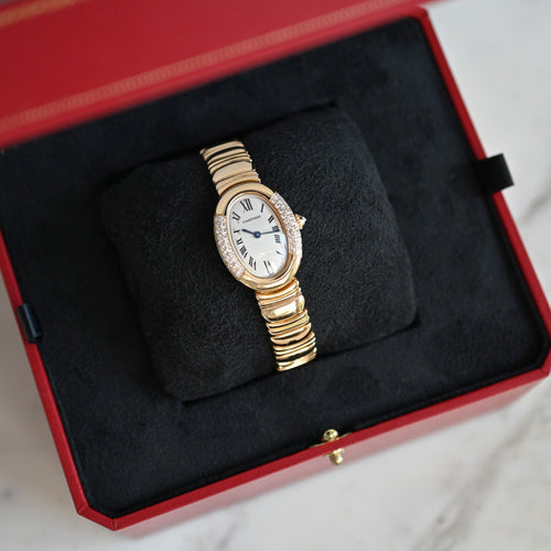 Cartier Baignoire Small Or Jaune et Diamants 58 Facettes