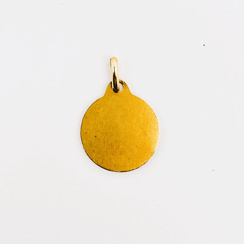 Pendentif AUGIS- Médaille d'amour diamant rubis et or jaune 58 Facettes LMB-299