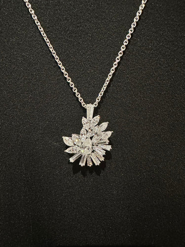 Pendentif Pendentif Cocktail platine et diamants 58 Facettes 1.0002595/5