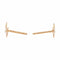 Boucles d'oreilles Ginette NY Boucles d'oreilles Puces Mini Bow Earrings Or rose 58 Facettes 2677099CN