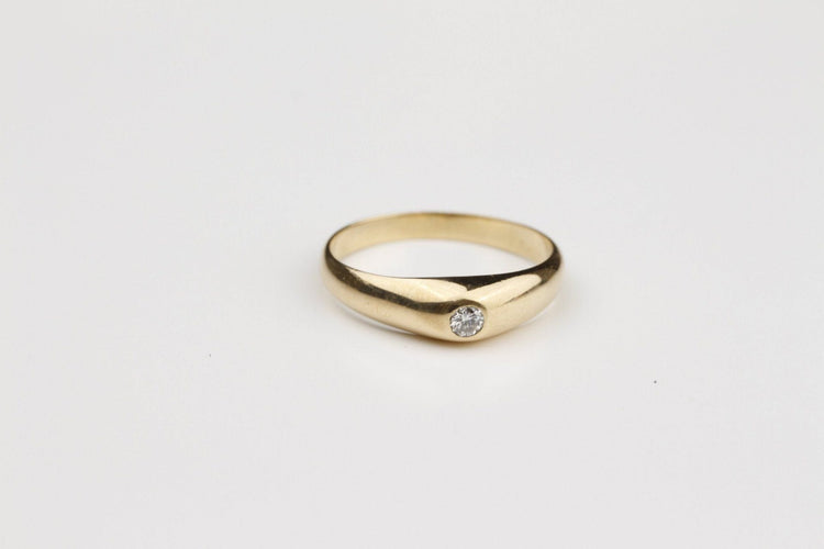 Bague 53 Bague Jonc Anglais Diamant 58 Facettes