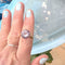 Bague 56.5 Bague Améthyste en Solitaire Or Jaune 18 K 58 Facettes AA 1716