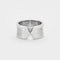 Bague 52 CARTIER - Bague double C or blanc 58 Facettes