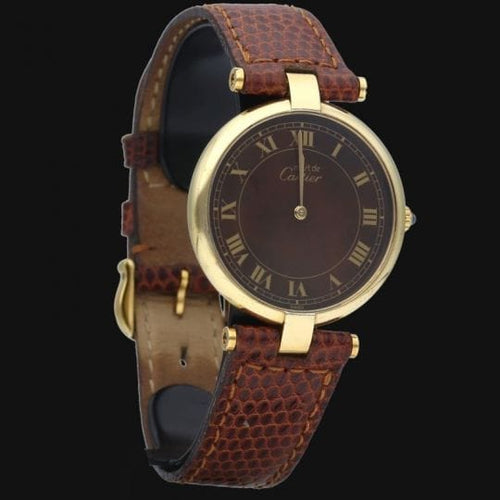 Montre Cartier Montre Must De Cartier Vermeil 58 Facettes MT41151