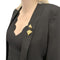 Broche Broche G.NARDI, "Moretto", or jaune, émeraudes, ébène. 58 Facettes 34877