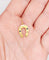 Pendentif Pendentif fer à cheval antique en or 18k pierres bleues et perles 58 Facettes A06218