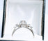 Bague 53 Bague solitaire diamant vintage en or gris 18K 58 Facettes