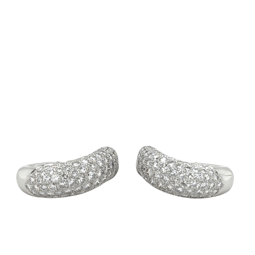 Boucles d'oreilles Boucles d'oreilles Chaumet, modèle "Hommage à Venise", en or blanc et diamants 58 Facettes 1.0002545/1