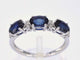 Bague Bague en or blanc avec diamants et saphir 58 Facettes 2122