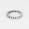 Bague 52 Alliance américaine en or blanc et diamants 58 Facettes CAN1473