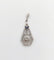 Pendentif Pendentif fleur Art déco en or blanc 18k avec diamants taille roses et saphirs 58 Facettes A06507