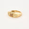 Bague 54 Bague moderne en or jaune, diamants, saphirs, rubis, émeraudes 58 Facettes 250173