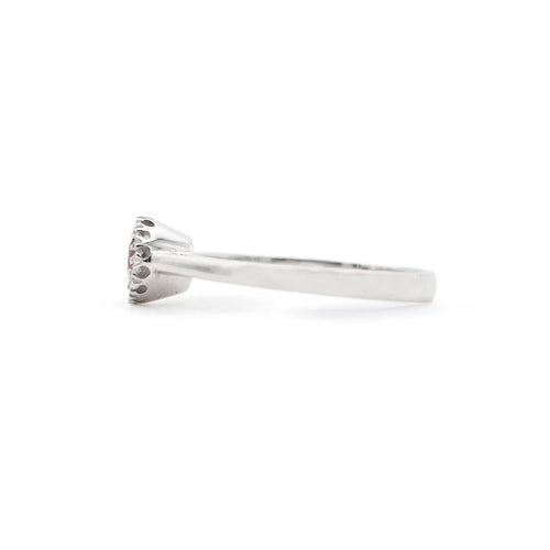 Bague Bague en or blanc avec rubis de 0,26 ct et diamants 58 Facettes 17757