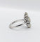 Bague 51 Bague marquise art déco or blanc, diamant jaune et diamant blanc 58 Facettes A05663