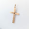 Pendentif Pendentif croix en or jaune et rubis 58 Facettes 30612